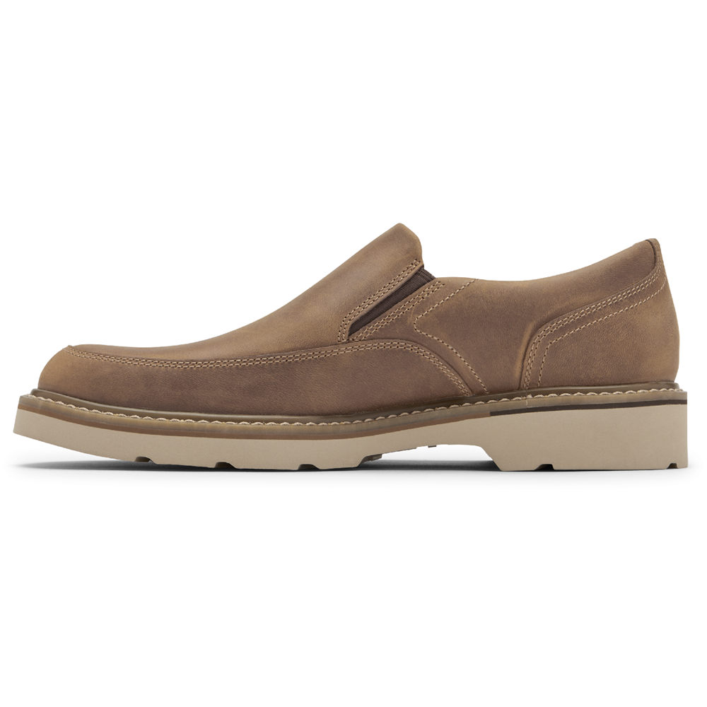 Rockport Mens Charlee Waterproof - Slip-On Khaki - SGE683509